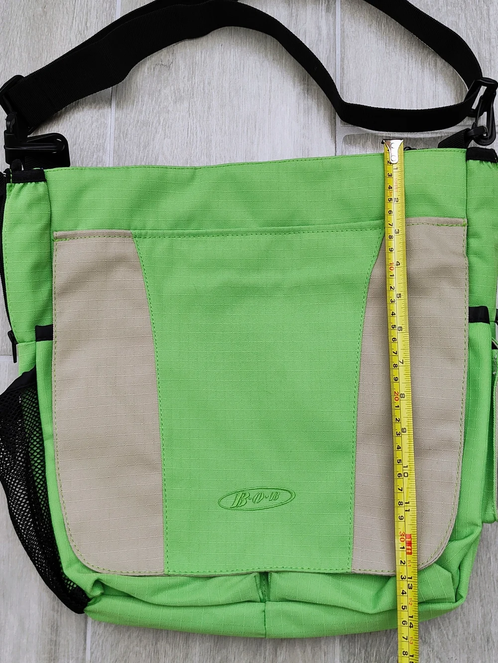 Green Baby Diaper Bag with Changing Mat